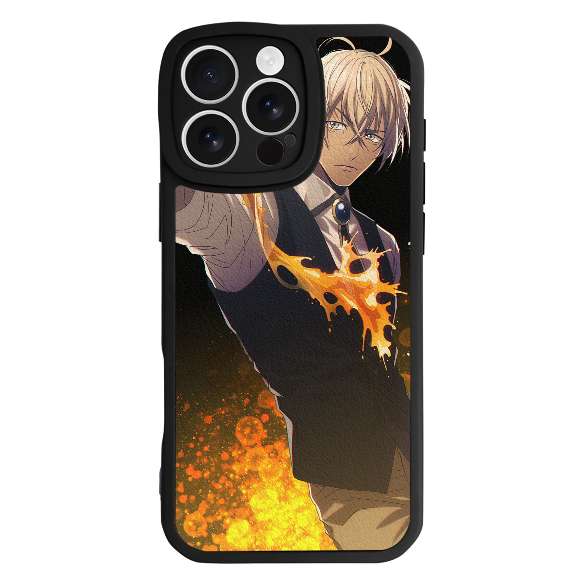 （画像用） 名探偵コナン Detective Conan 【iPhone 16シリーズ対応】シリコンスマホケース（レザー調） 材質：シリコン